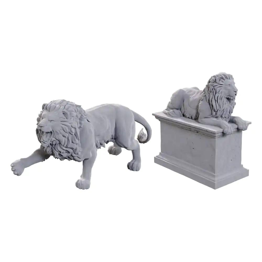 Wizgyerek Deep Cuts Miniatures Unpainted Miniatures 2-Pack Stone Lion termékfotó