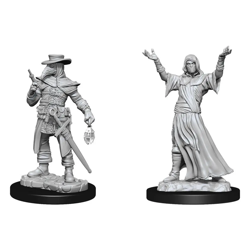 WizKids Deep Cuts Unpainted Miniature Plague Doctor &amp; Cultist figurák termékfotó