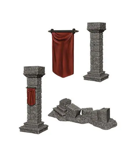WizKids Deep Cuts Unpainted Miniatures Pools &amp; Pillars termékfotó