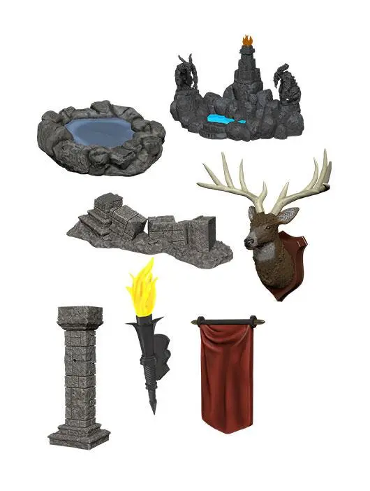 WizKids Deep Cuts Unpainted Miniatures Pools &amp; Pillars termékfotó