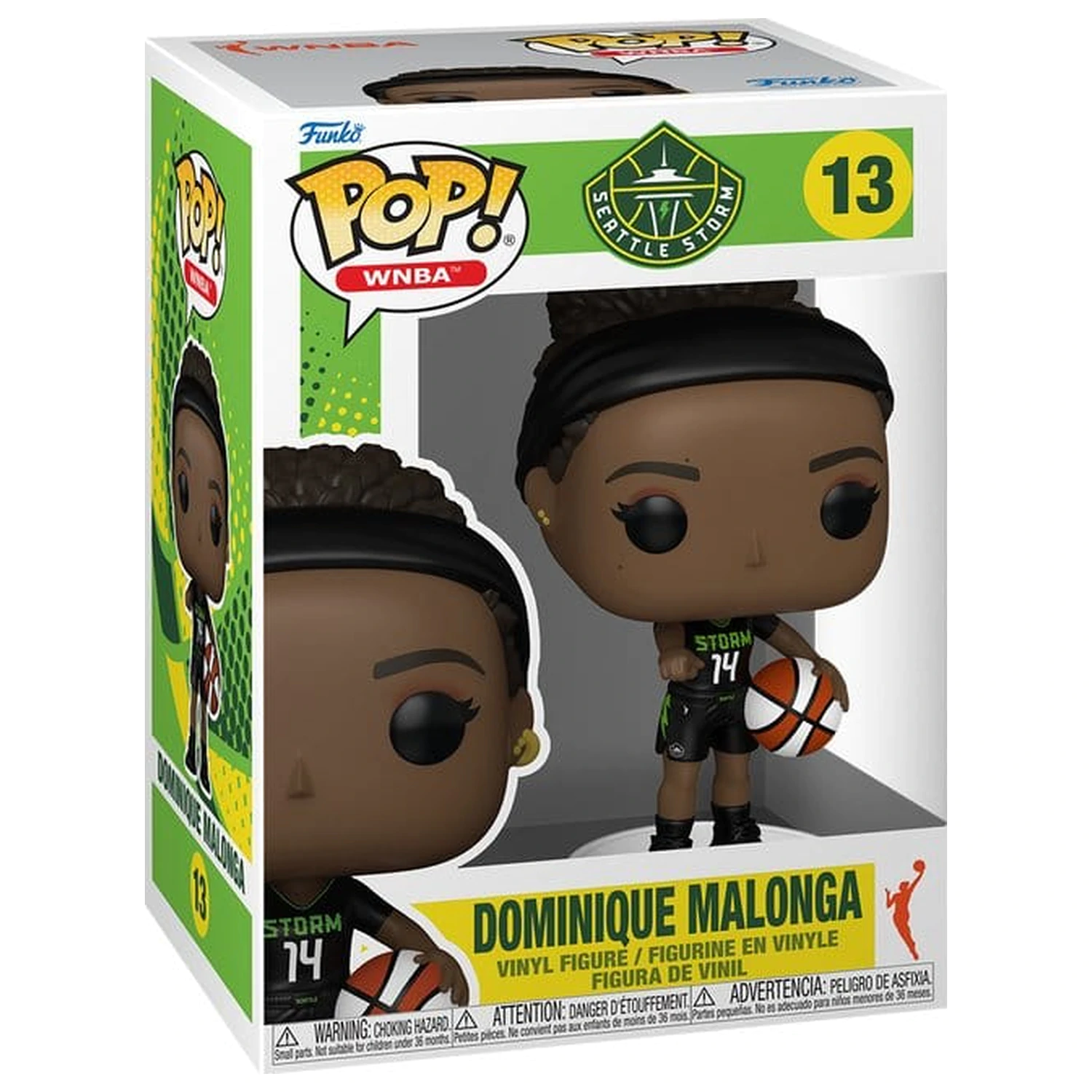 WNBA Legends Funko POP! Sports Vinyl figura Seattle Storm - Dominique Malonga 9 cm termékfotó