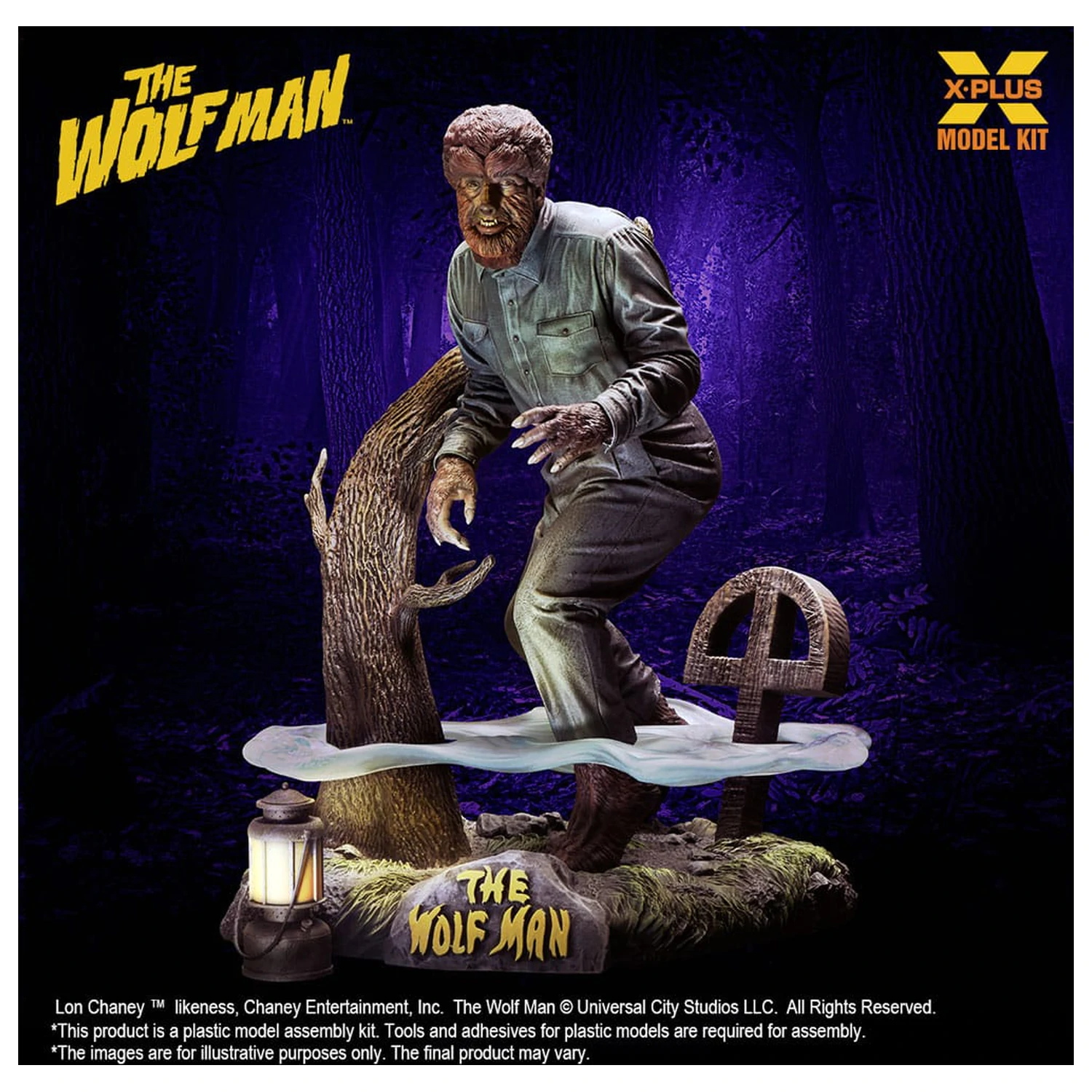 Wolf Man 1/8 Lon Chaney Jr. as Wolf Man Műanyag modell készlet 22 cm termékfotó