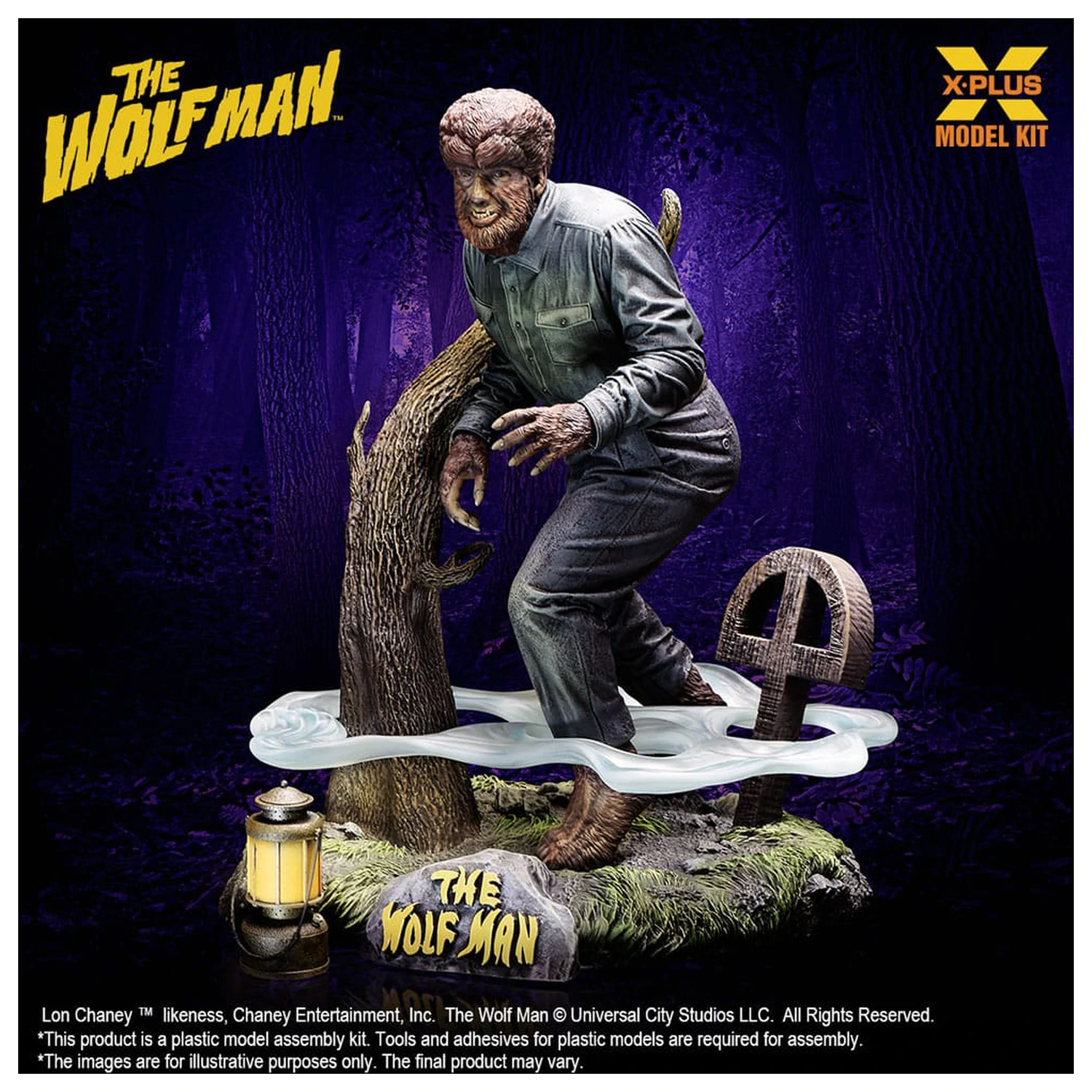 Wolf Man 1/8 Lon Chaney Jr. as Wolf Man Műanyag modell készlet 22 cm termékfotó
