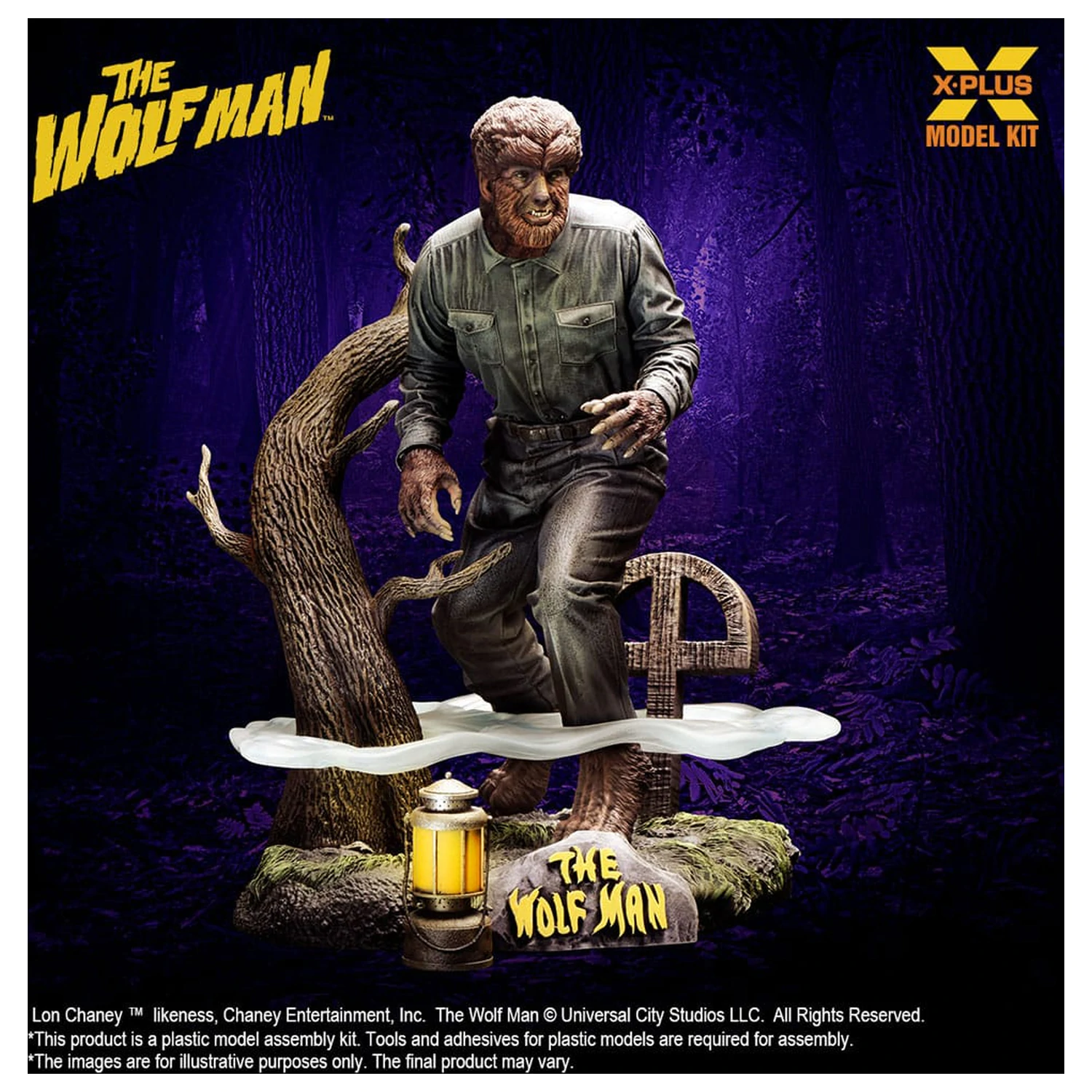 Wolf Man 1/8 Lon Chaney Jr. as Wolf Man Műanyag modell készlet 22 cm termékfotó