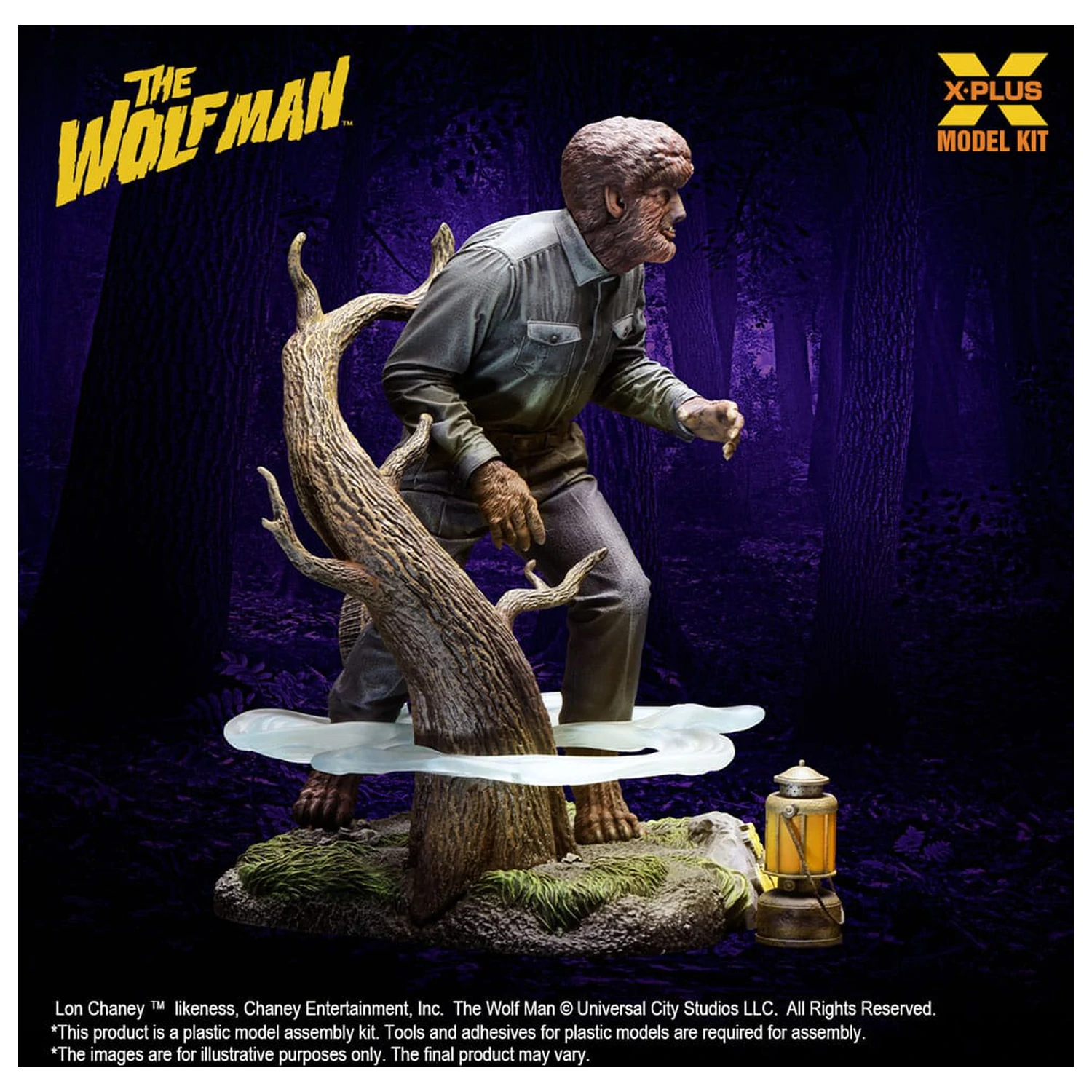 Wolf Man 1/8 Lon Chaney Jr. as Wolf Man Műanyag modell készlet 22 cm termékfotó