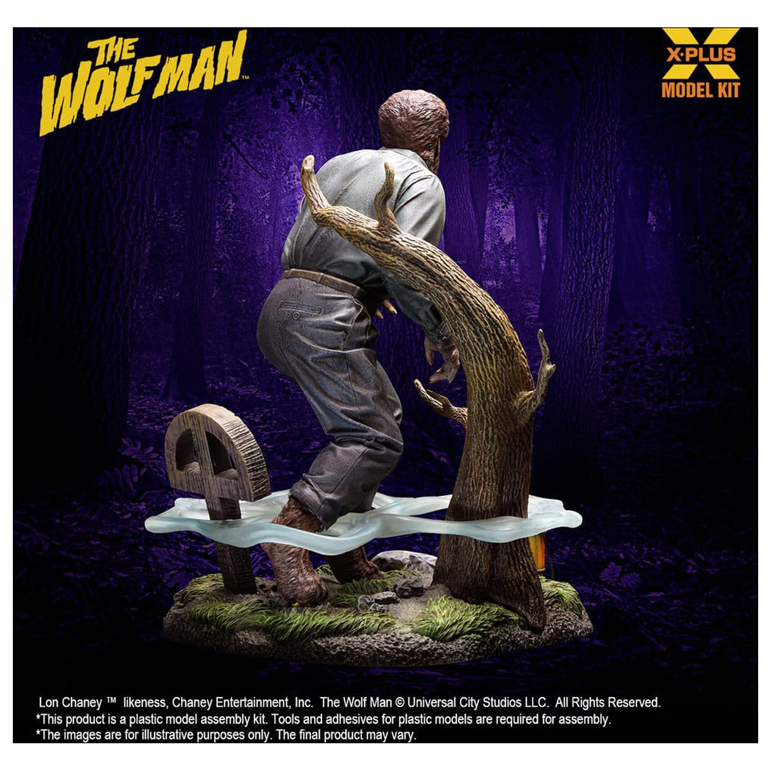 Wolf Man 1/8 Lon Chaney Jr. as Wolf Man Műanyag modell készlet 22 cm termékfotó