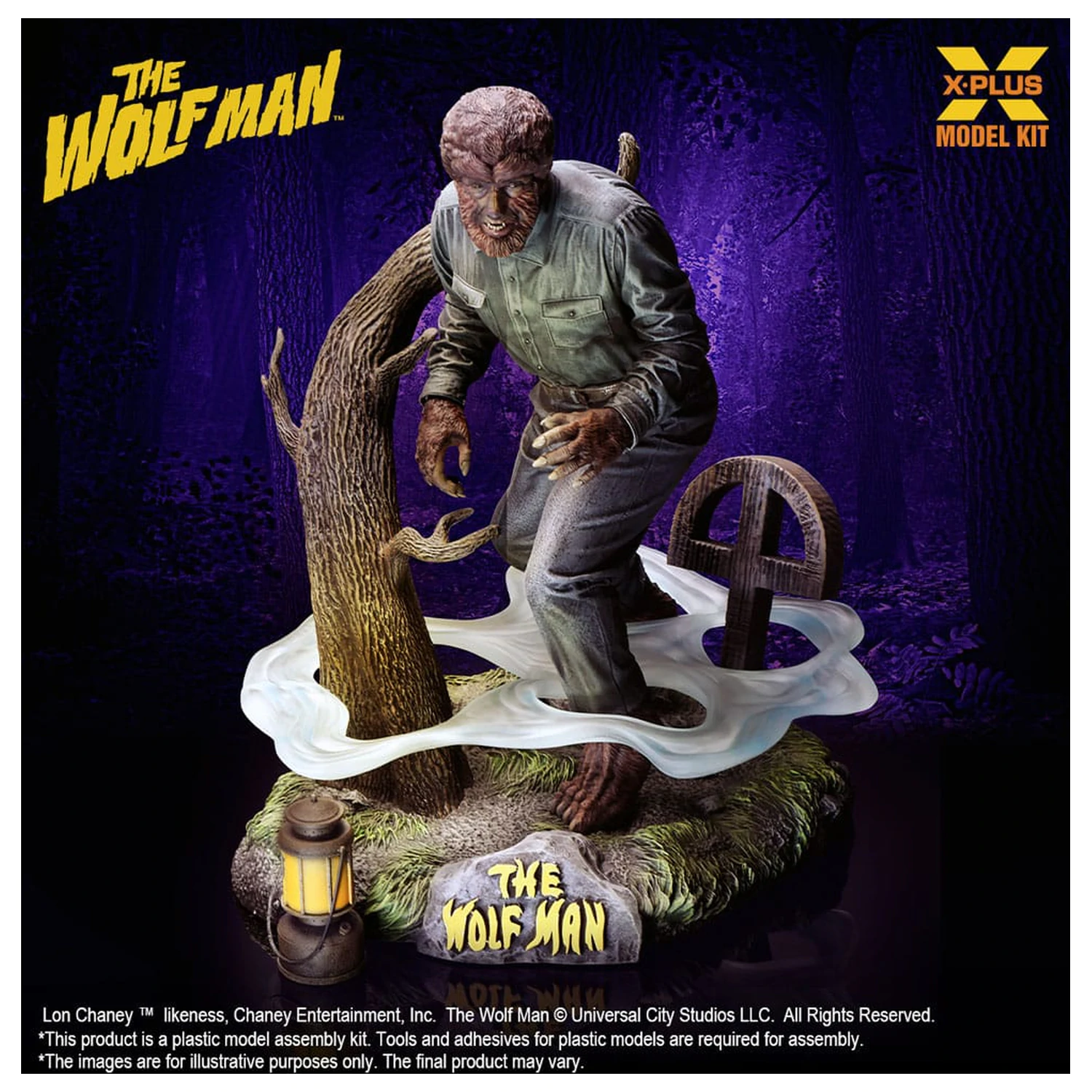 Wolf Man 1/8 Lon Chaney Jr. as Wolf Man Műanyag modell készlet 22 cm termékfotó