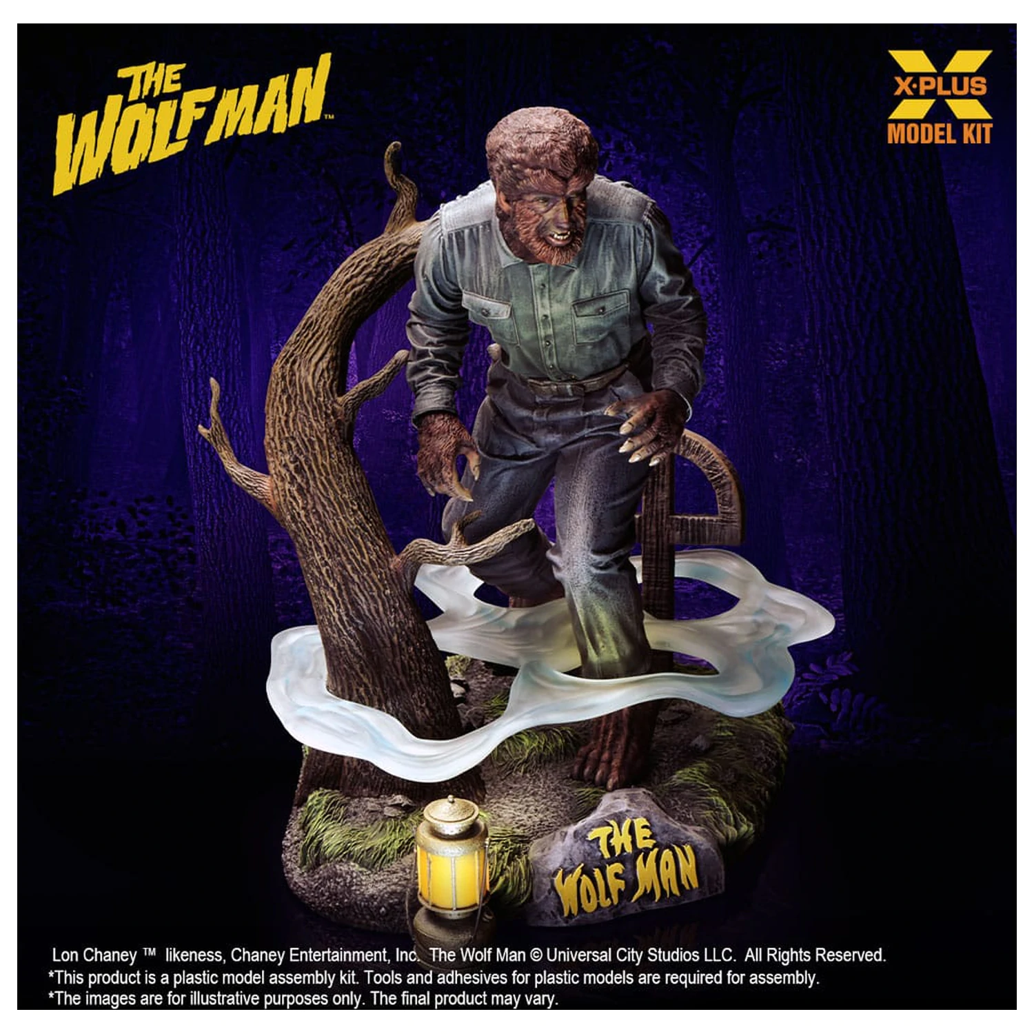 Wolf Man 1/8 Lon Chaney Jr. as Wolf Man Műanyag modell készlet 22 cm termékfotó