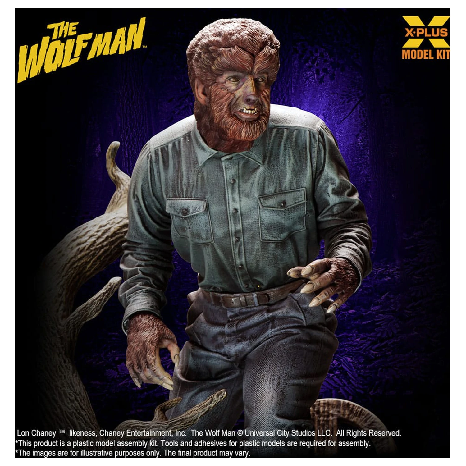 Wolf Man 1/8 Lon Chaney Jr. as Wolf Man Műanyag modell készlet 22 cm termékfotó