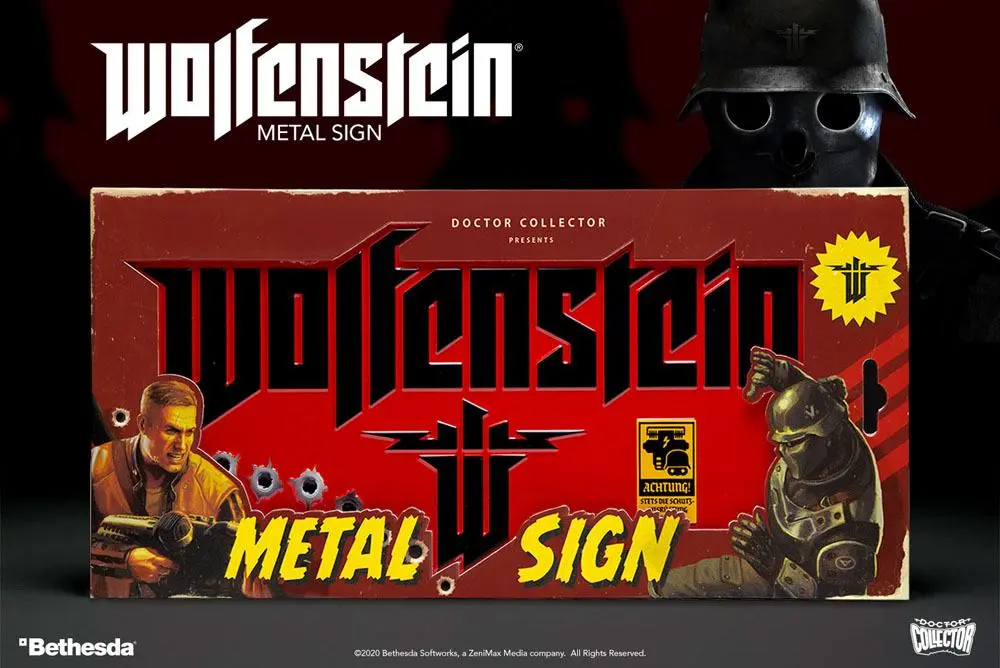 Wolfenstein The New Colossus fémtábla termékfotó