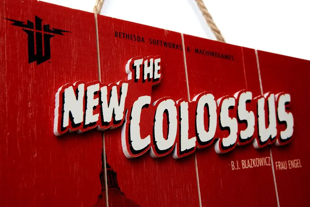 Wolfenstein WoodArts 3D Wooden Wall Art The New Colossus 30 x 40 cm termékfotó