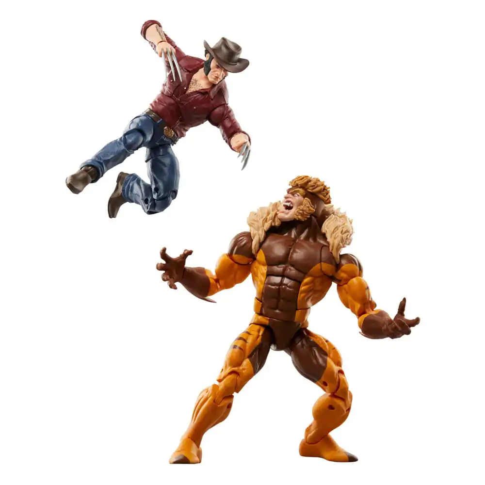 Wolverine 50th Anniversary Marvel Legends Marvel's Logan & Sabretooth 2 db-os akciófigura csomag termékfotó