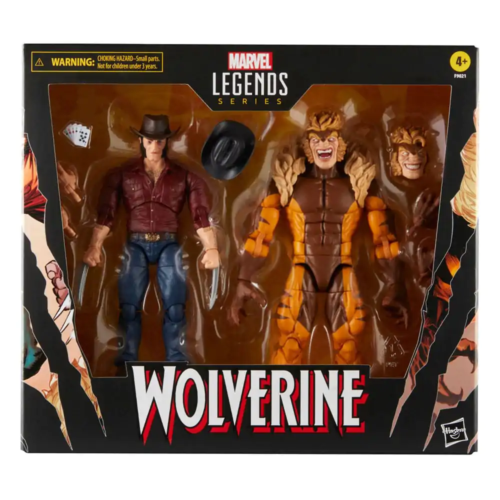 Wolverine 50th Anniversary Marvel Legends Marvel's Logan & Sabretooth 2 db-os akciófigura csomag termékfotó