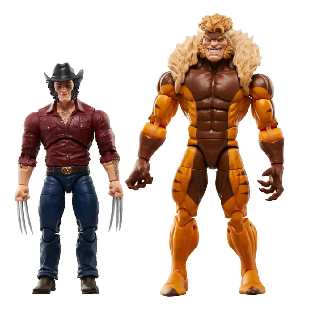 Wolverine 50th Anniversary Marvel Legends Marvel's Logan & Sabretooth 2 db-os akciófigura csomag termékfotó