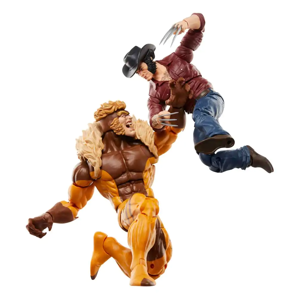 Wolverine 50th Anniversary Marvel Legends Marvel's Logan & Sabretooth 2 db-os akciófigura csomag termékfotó