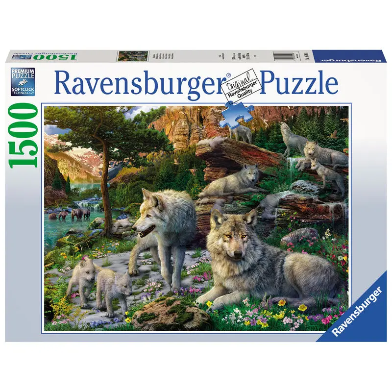 Wolves in spring puzzle 1500db-os termékfotó