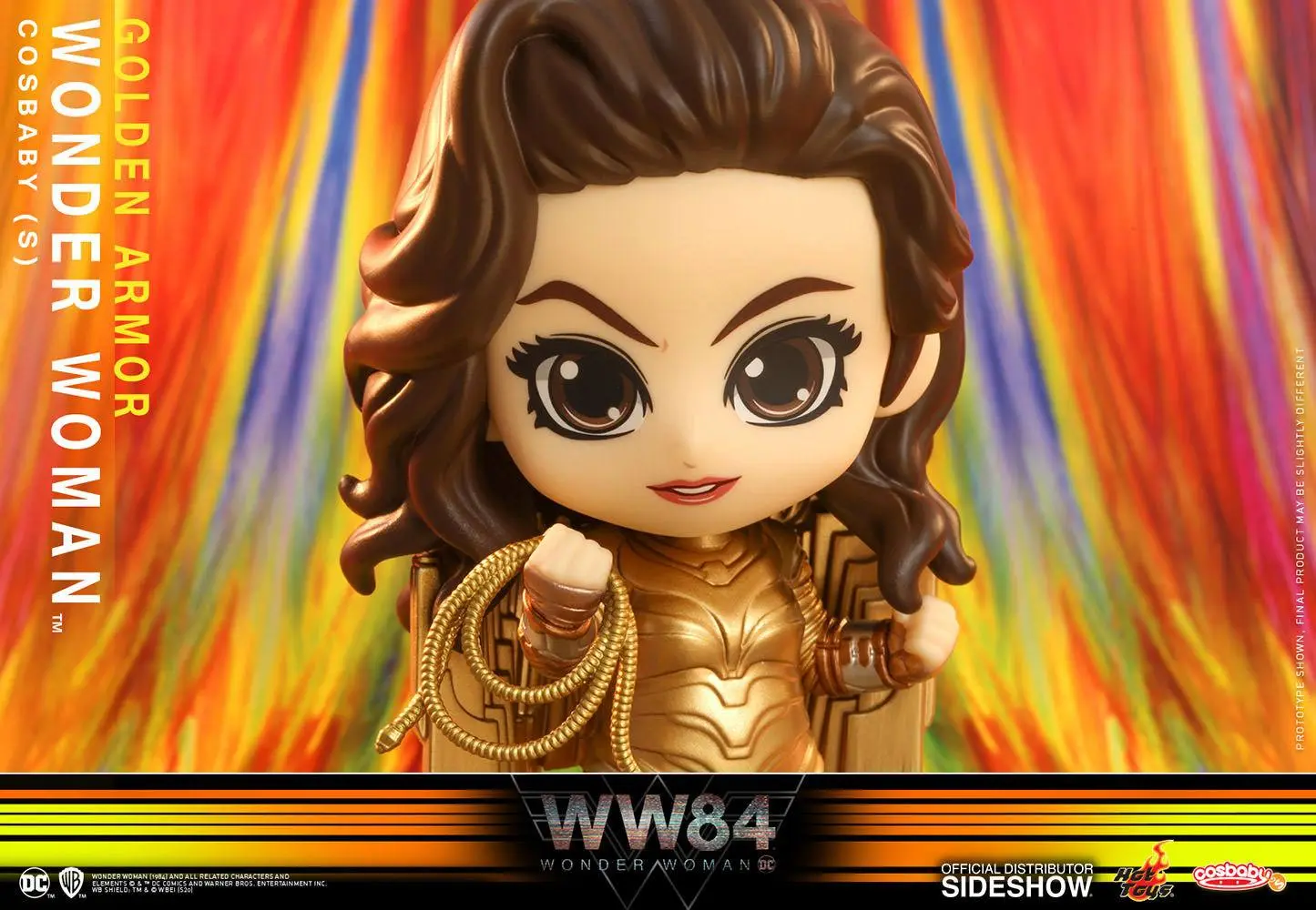 Wonder Woman 1984 Cosbaby (S) Mini Figure Golden Armor Wonder Woman 10 cm termékfotó