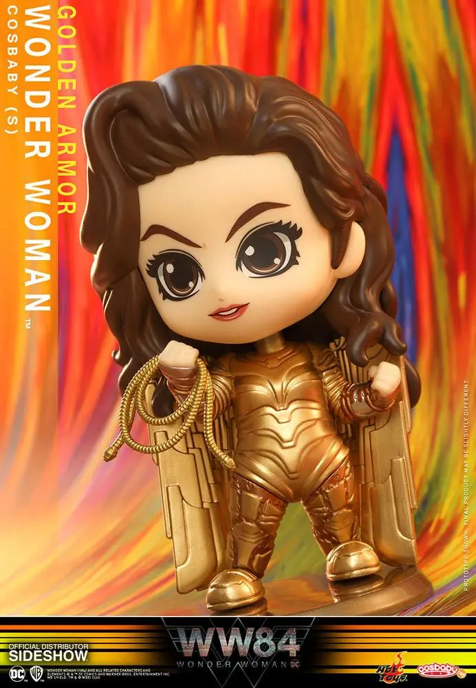 Wonder Woman 1984 Cosbaby (S) Mini Figure Golden Armor Wonder Woman 10 cm termékfotó