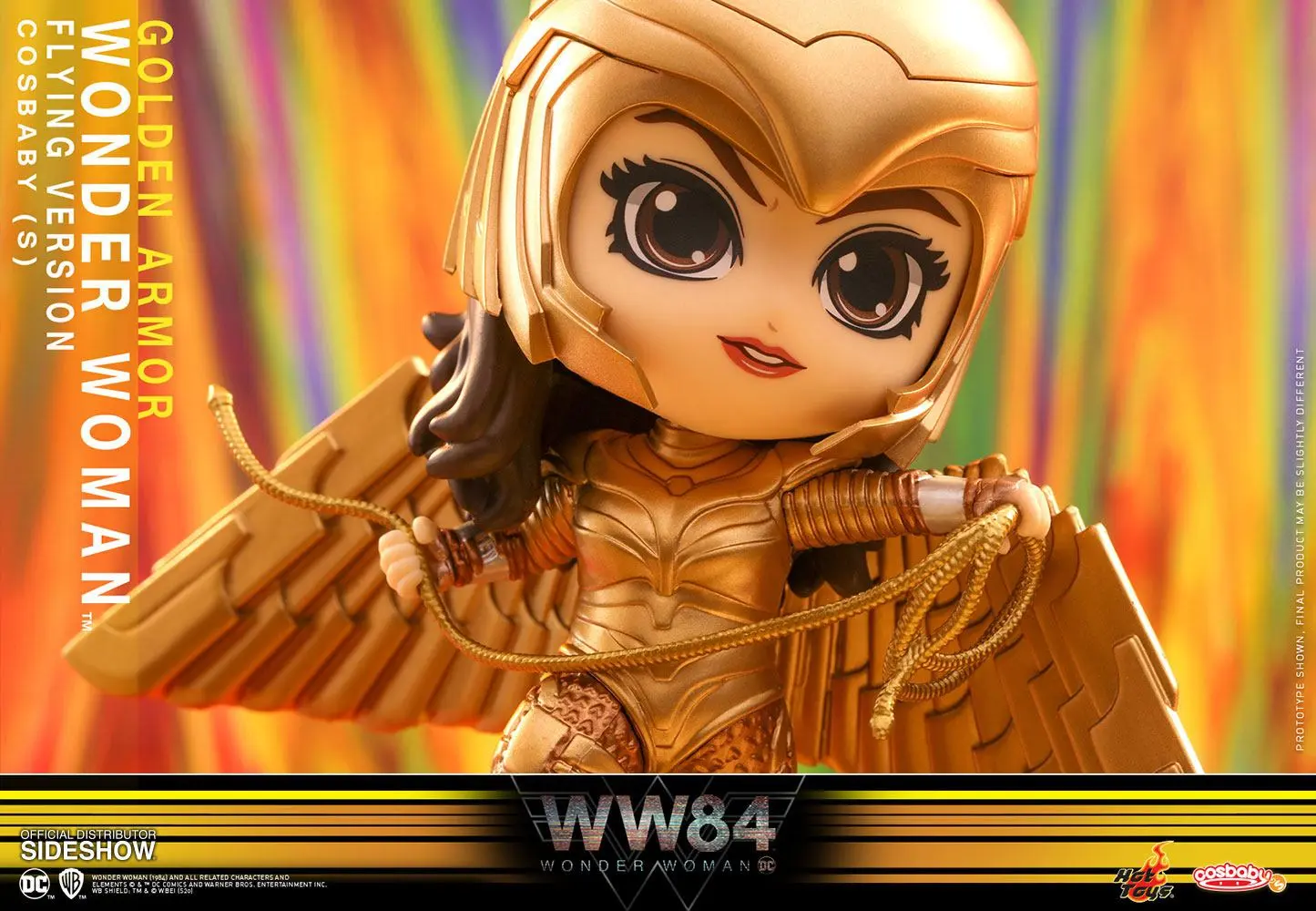 Wonder Woman 1984 Cosbaby (S) Mini Figure Golden Armor Wonder Woman (Flying Version) 10 cm termékfotó