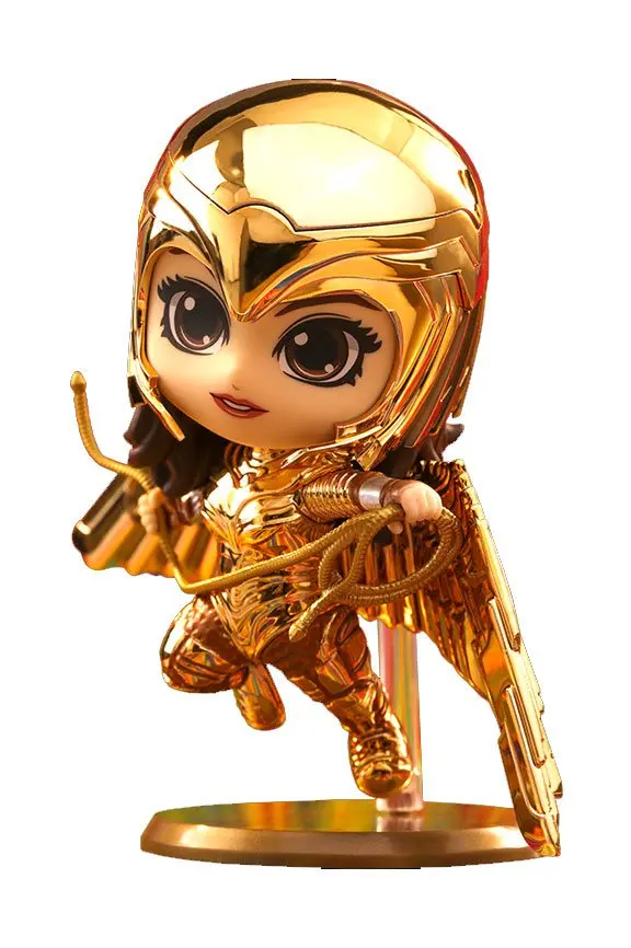 Wonder Woman 1984 Cosbaby (S) Mini figura Golden Armor Wonder Woman (Metallic Gold Version) 10 cm termékfotó