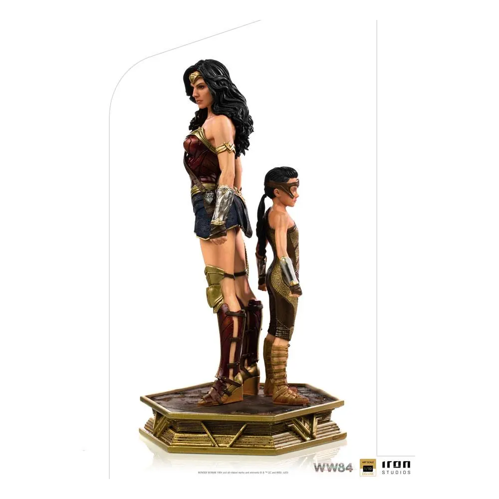 Wonder Woman 1984 Deluxe Art Scale 1/10 Wonder Woman &amp; Young Diana szobor figura 20 cm termékfotó