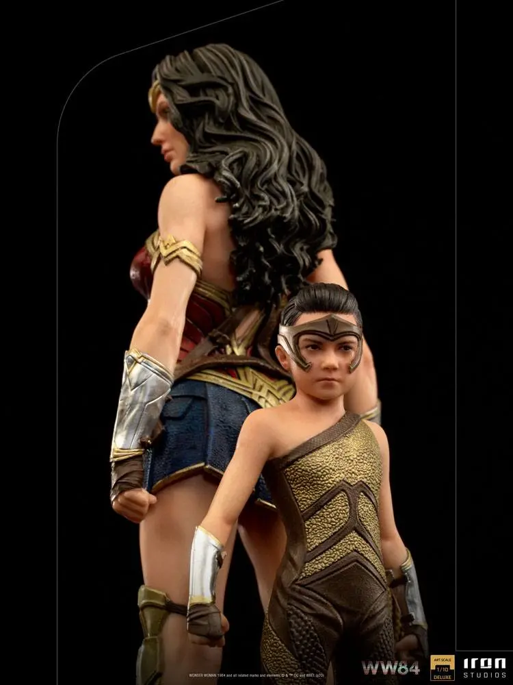 Wonder Woman 1984 Deluxe Art Scale 1/10 Wonder Woman &amp; Young Diana szobor figura 20 cm termékfotó