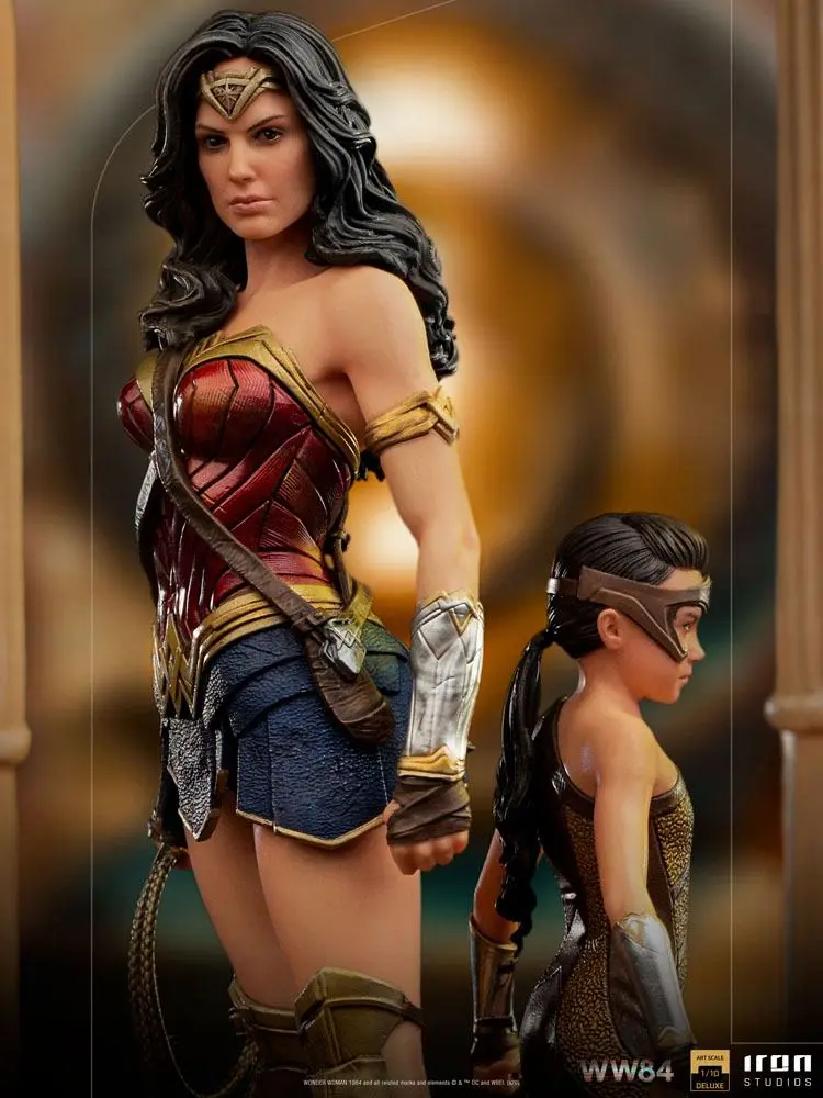 Wonder Woman 1984 Deluxe Art Scale 1/10 Wonder Woman &amp; Young Diana szobor figura 20 cm termékfotó