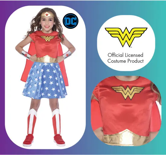 Wonder Woman, A Csodanő jelmez 4-6 év termékfotó