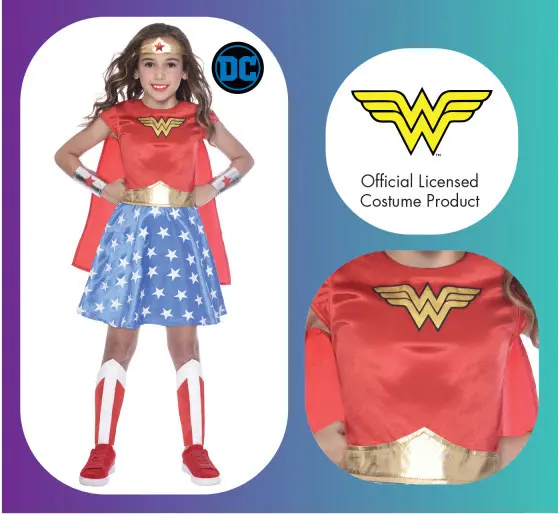 Wonder Woman, A Csodanő jelmez 6-8 év termékfotó