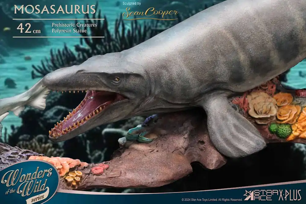 Wonders of the Wild Mosasaurus (DX) szobor figura 42 cm termékfotó