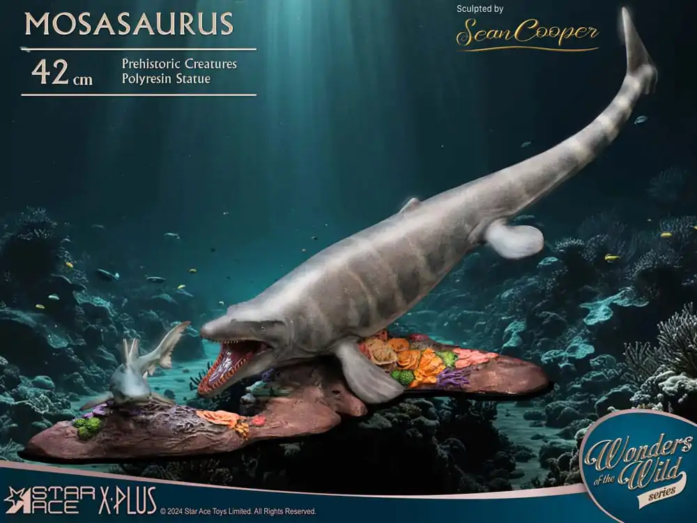 Wonders of the Wild Mosasaurus (DX) szobor figura 42 cm termékfotó