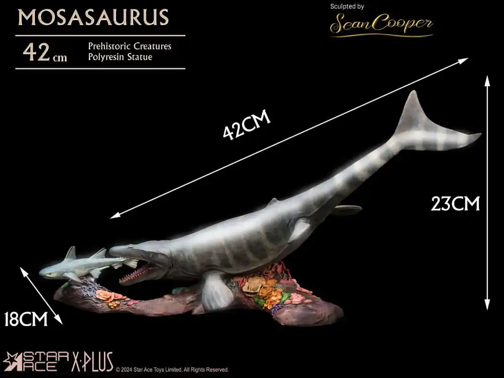 Wonders of the Wild Mosasaurus (DX) szobor figura 42 cm termékfotó