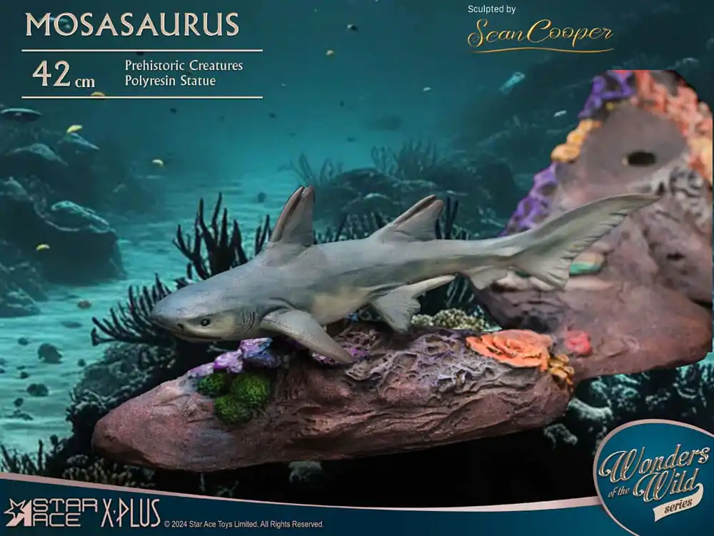 Wonders of the Wild Mosasaurus (DX) szobor figura 42 cm termékfotó