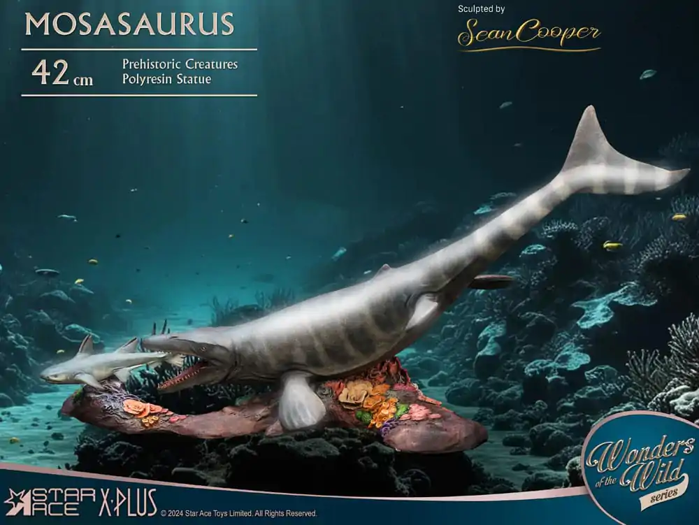 Wonders of the Wild Mosasaurus (DX) szobor figura 42 cm termékfotó