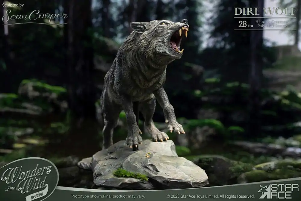 Wonders of the Wild Series Dire Wolf szobor figura 28 cm termékfotó