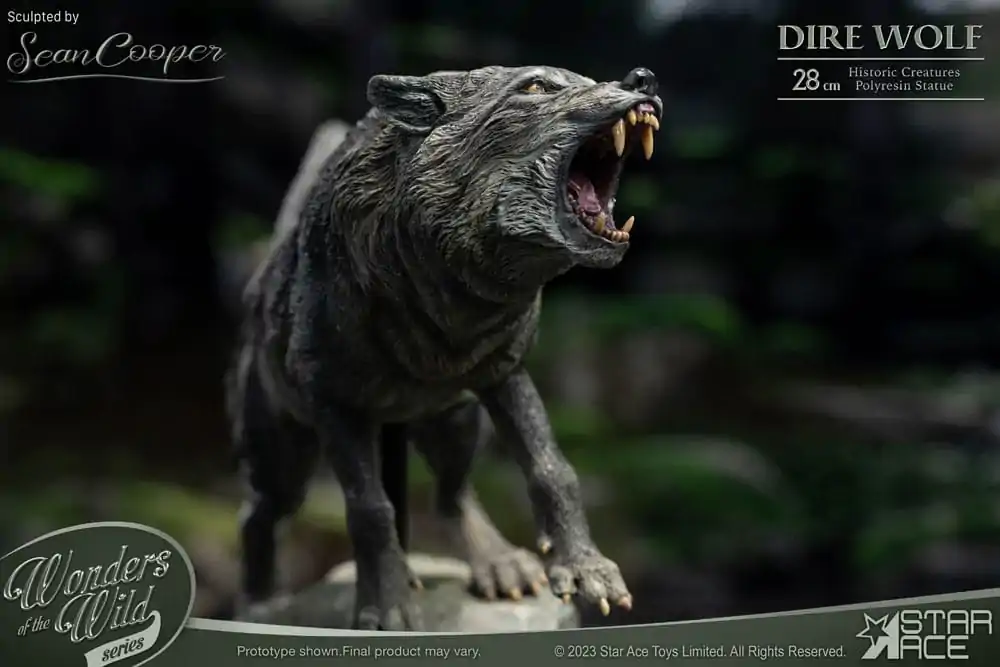 Wonders of the Wild Series Dire Wolf szobor figura 28 cm termékfotó