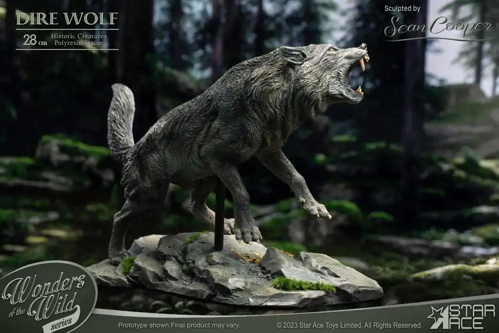 Wonders of the Wild Series Dire Wolf szobor figura 28 cm termékfotó