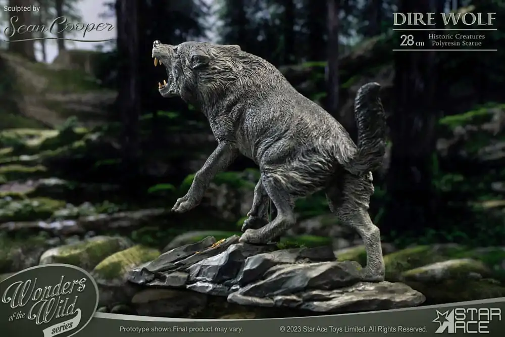 Wonders of the Wild Series Dire Wolf szobor figura 28 cm termékfotó