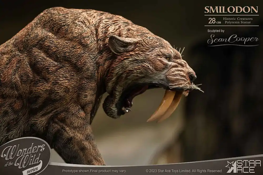 Wonders of the Wild Series Smilodon szobor figura 28 cm termékfotó