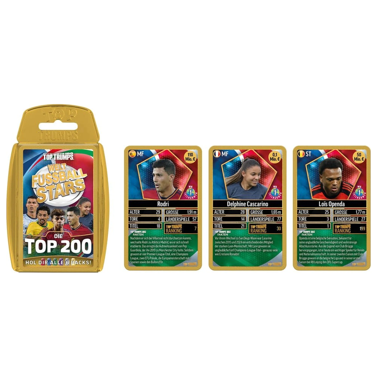 World Football Stars 200 Pack 6 német nyelvű kártyajáték  termékfotó