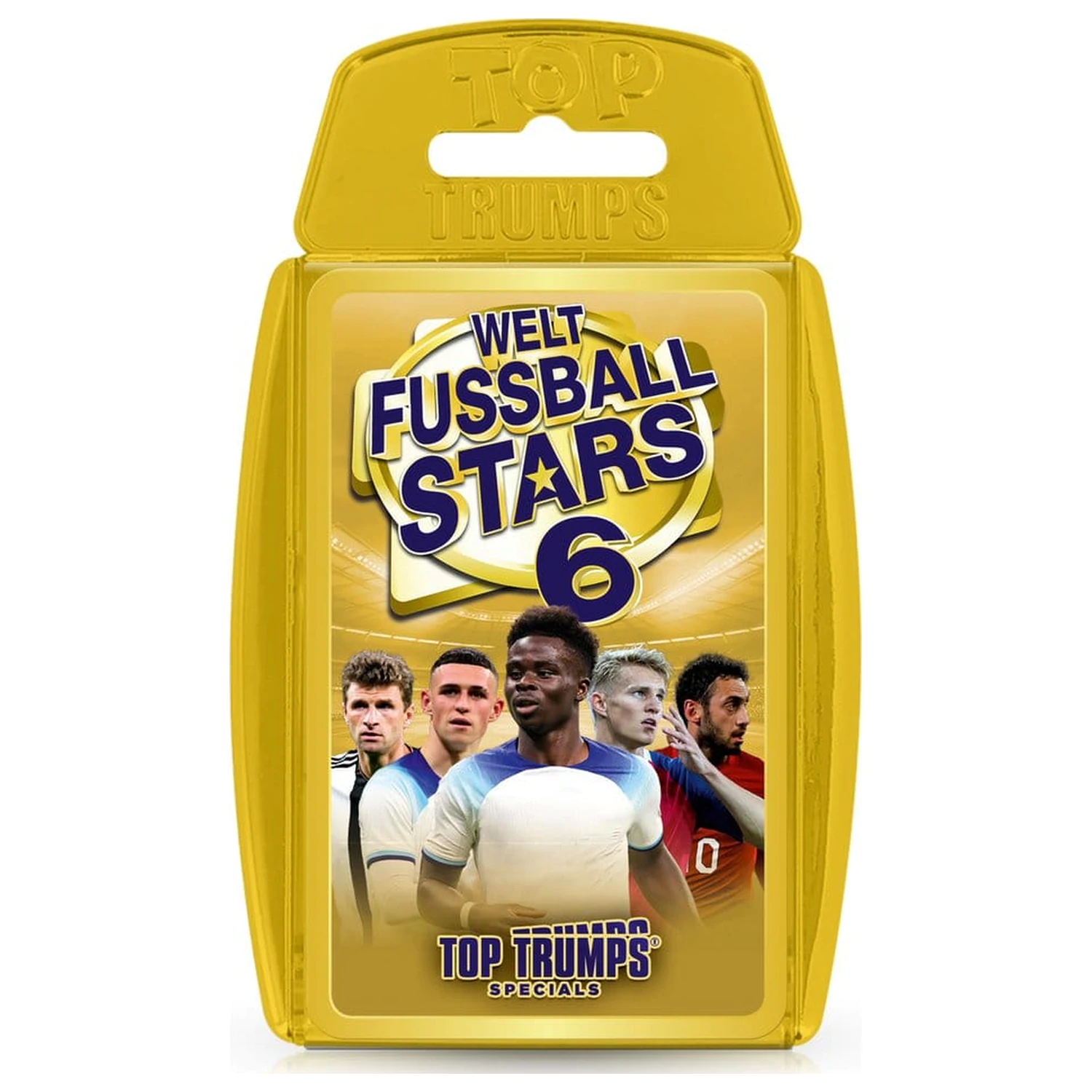 World Football Stars 6 Top Trumps német nyelvű kártyajáték  termékfotó