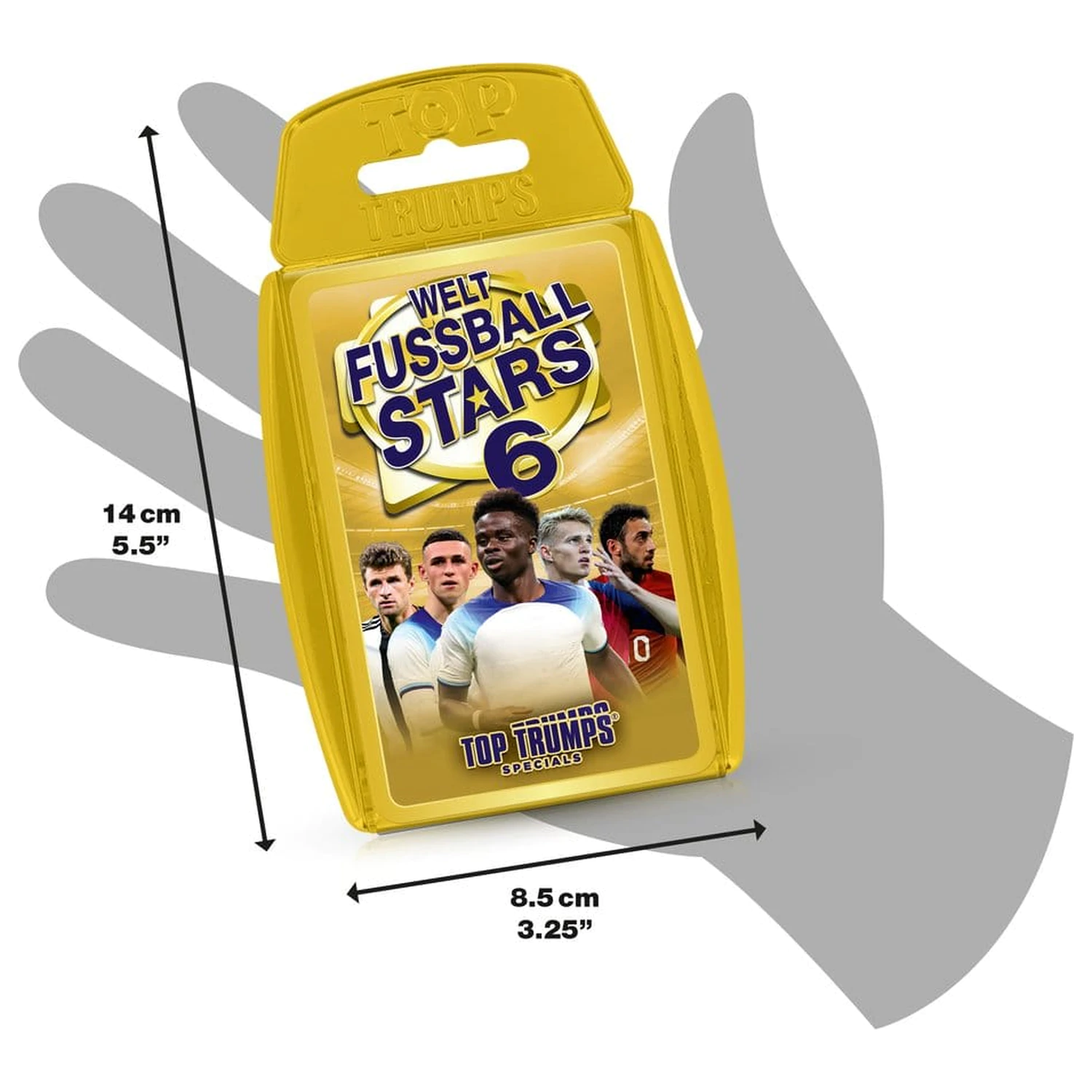 World Football Stars 6 Top Trumps német nyelvű kártyajáték  termékfotó