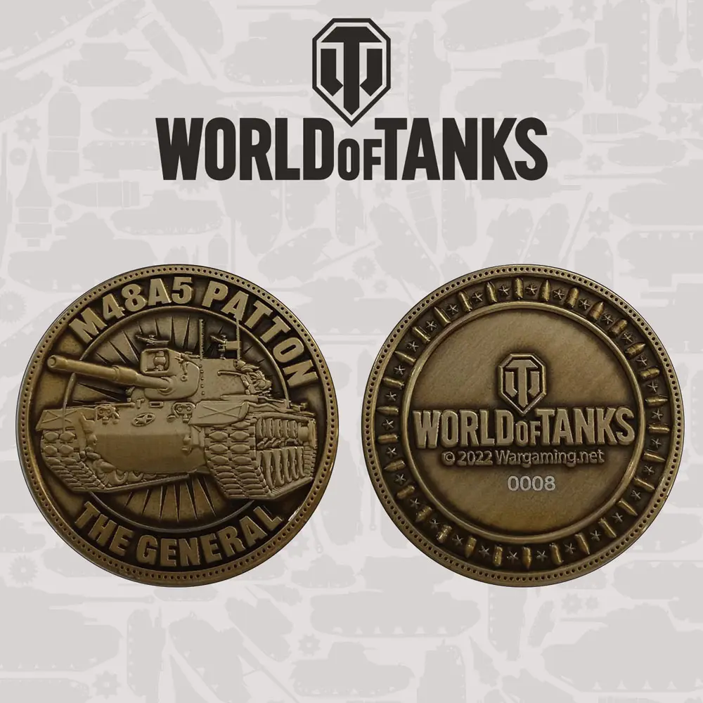 World of Tanks Patton Tank Limited Editon Gyűjthető érme termékfotó