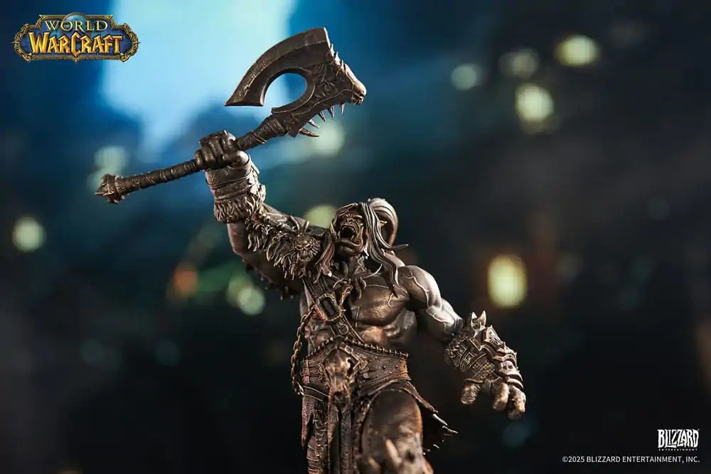 World of Warcraft 1/10 Bronze Coloured Edition Grommash Hellscream szobor figura 31 cm termékfotó