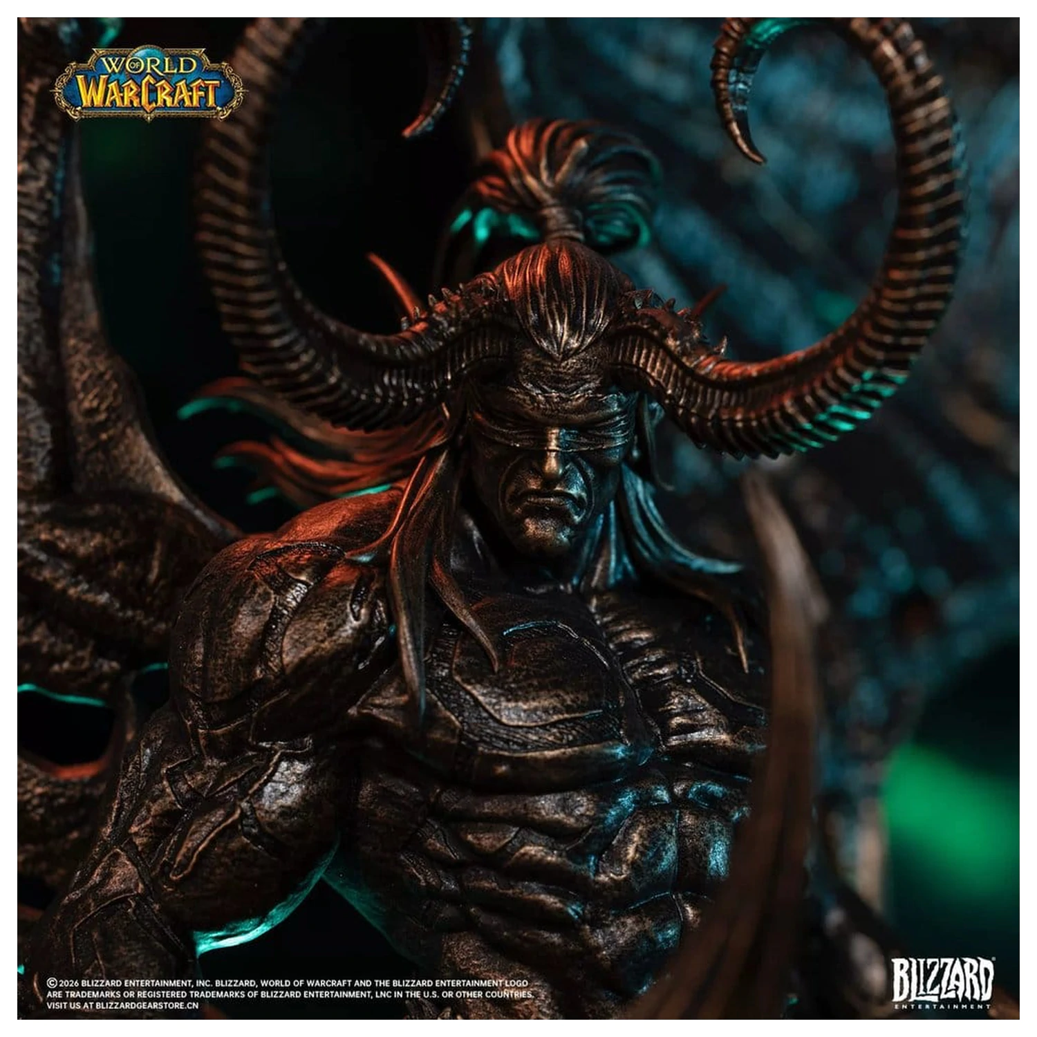 World of Warcraft 1/10 Scale szobor figura Illidan Stormrage (Bronze-Colored) 34 cm termékfotó