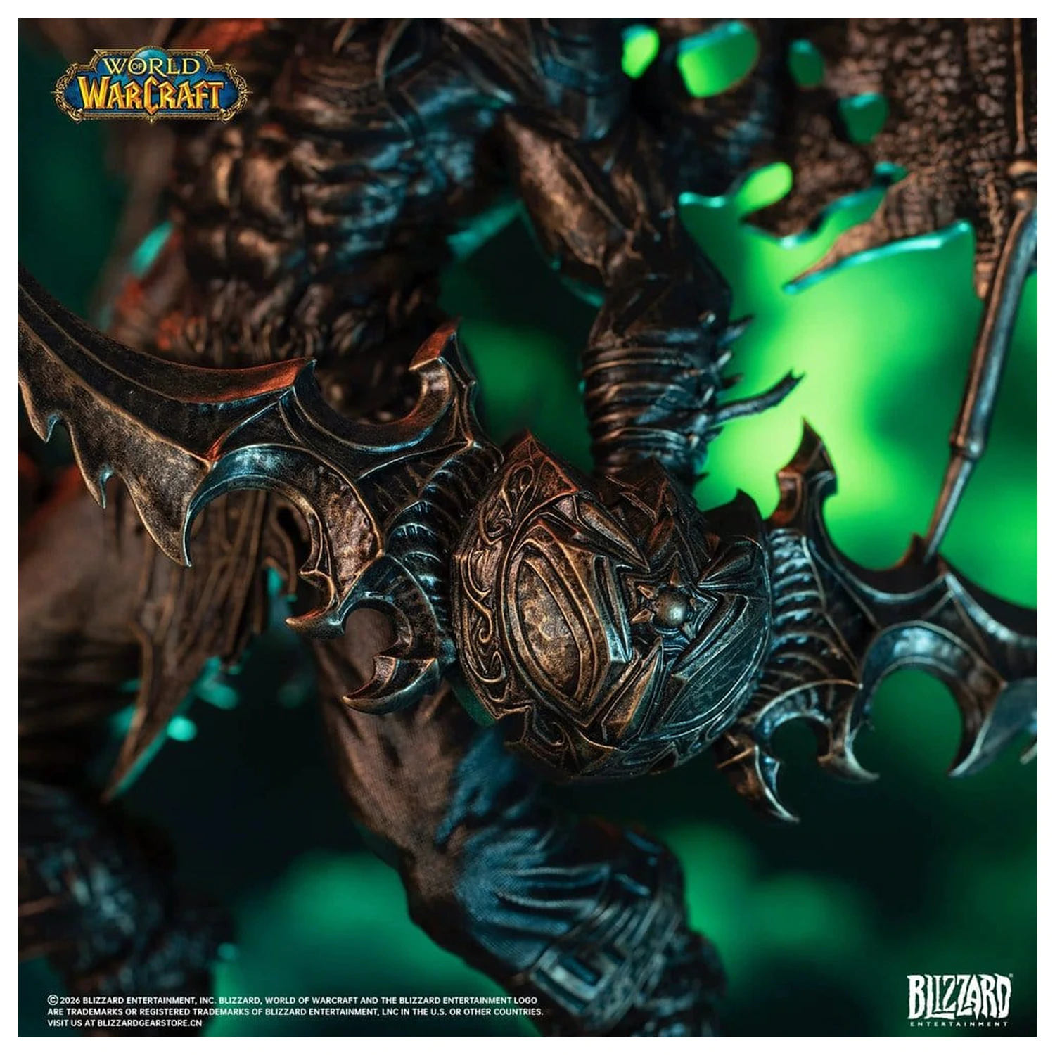 World of Warcraft 1/10 Scale szobor figura Illidan Stormrage (Bronze-Colored) 34 cm termékfotó