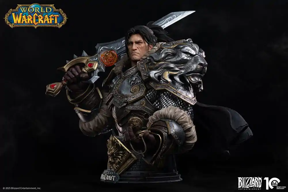 World of Warcraft 1/3 Varian Wrynn mellszobor figura 46 cm termékfotó