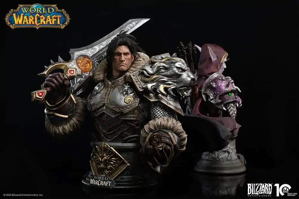 World of Warcraft 1/3 Varian Wrynn mellszobor figura 46 cm termékfotó