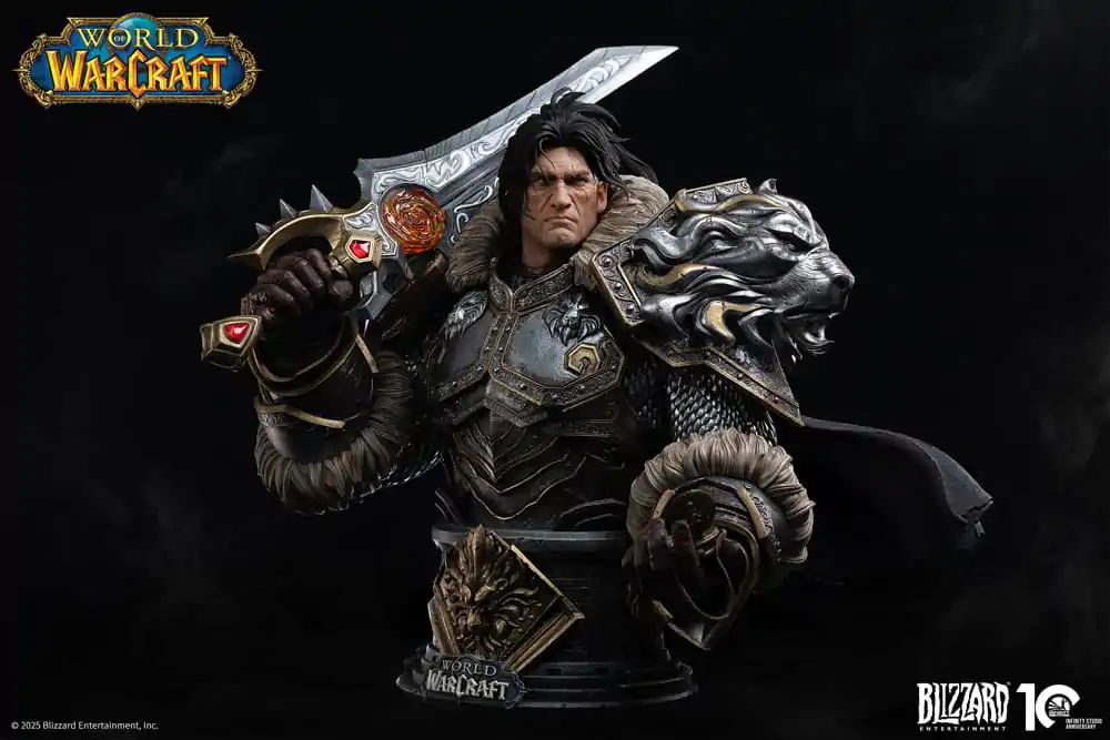 World of Warcraft 1/3 Varian Wrynn mellszobor figura 46 cm termékfotó