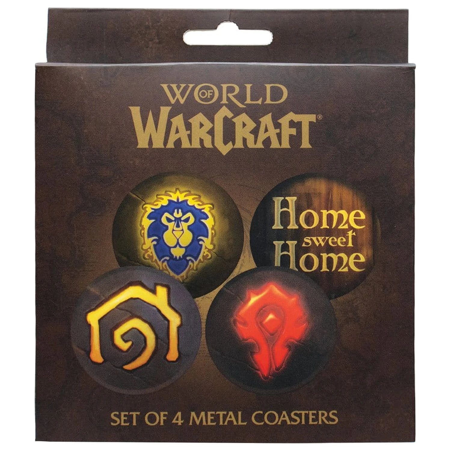 World of Warcraft 4 db-os poháralátét csomag Printed Metal termékfotó